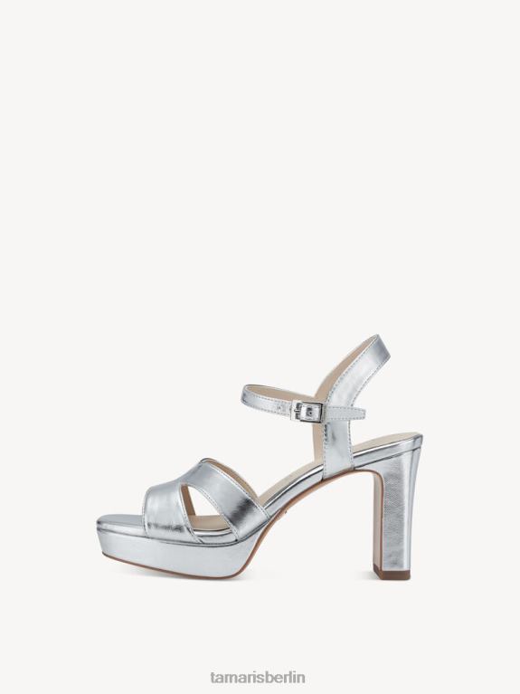 de Tamaris Frauen Sandale mit Absatz – Metallic/Silber 0LHV41704 Schuhe