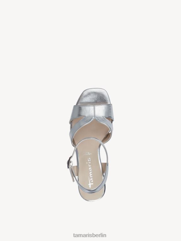 de Tamaris Frauen Sandale mit Absatz – Metallic/Silber 0LHV41704 Schuhe
