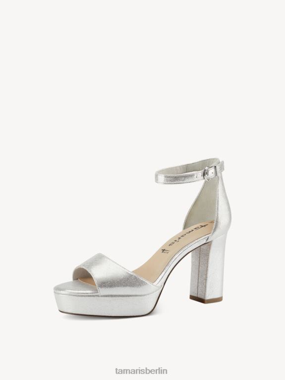 de Tamaris Frauen Sandale mit Absatz – Metallic/Silber 0LHV41974 Schuhe