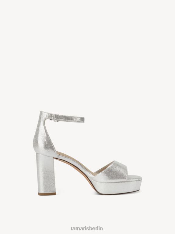 de Tamaris Frauen Sandale mit Absatz – Metallic/Silber 0LHV41974 Schuhe