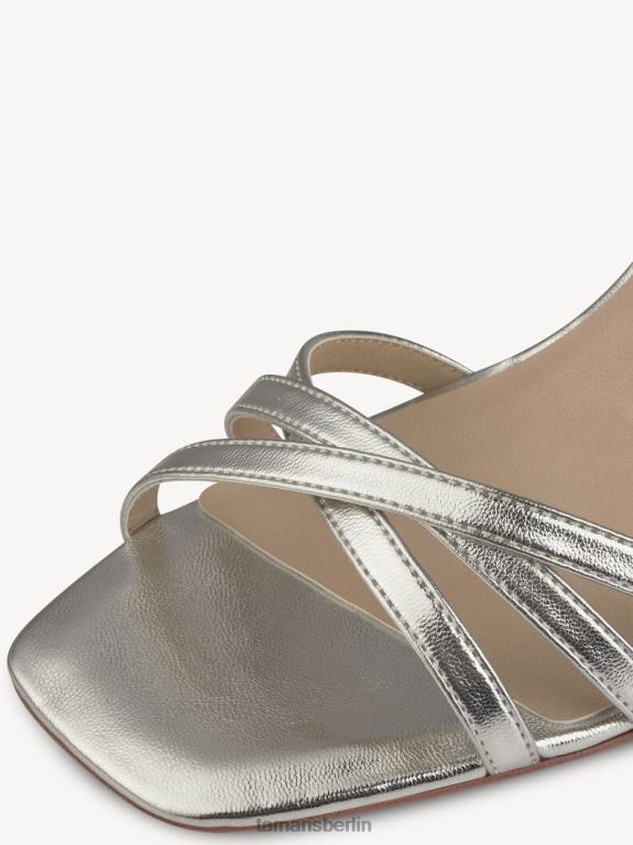 de Tamaris Frauen Sandale mit Absatz – Metallic/Silber 0LHV42159 Schuhe