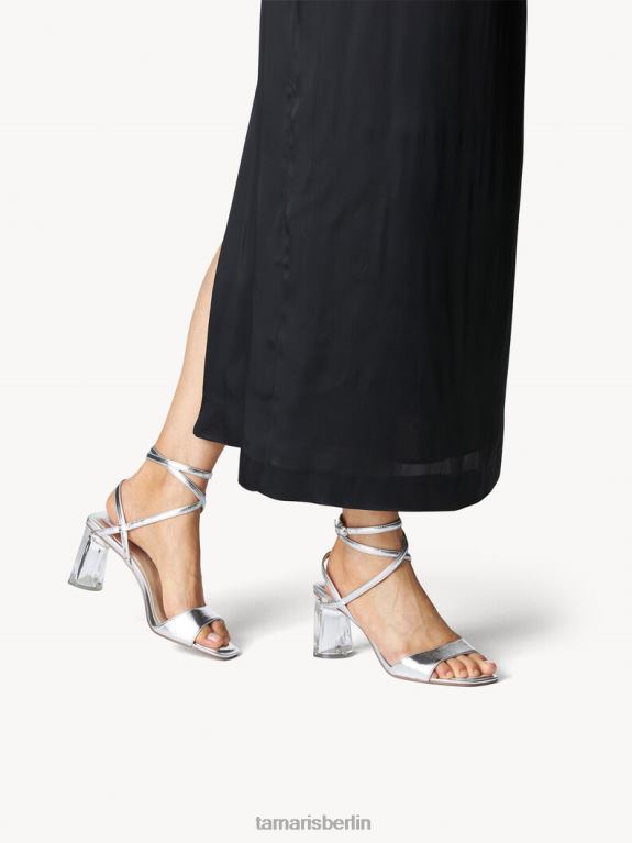 de Tamaris Frauen Sandale mit Absatz – Metallic/Silber 0LHV42163 Schuhe