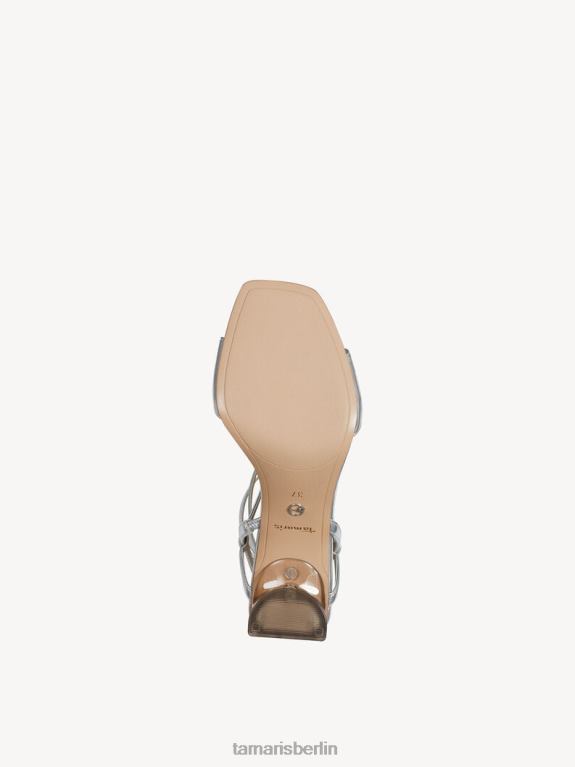 de Tamaris Frauen Sandale mit Absatz – Metallic/Silber 0LHV42163 Schuhe
