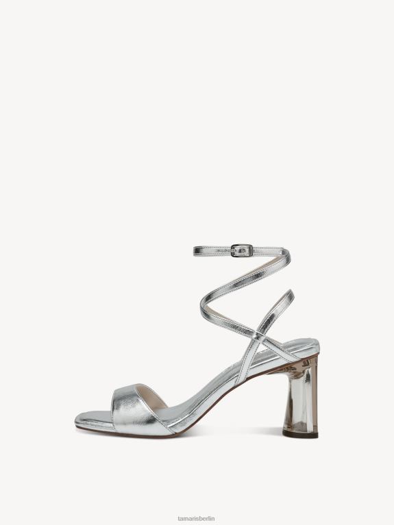 de Tamaris Frauen Sandale mit Absatz – Metallic/Silber 0LHV42163 Schuhe