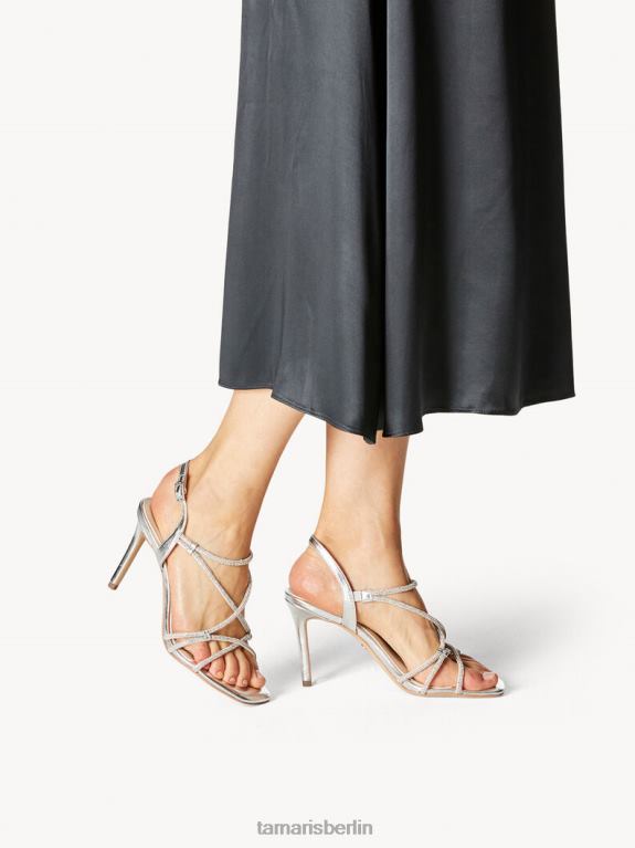 de Tamaris Frauen Sandale mit Absatz – Metallic/Silber 0LHV4524 Schuhe