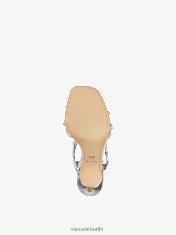 de Tamaris Frauen Sandale mit Absatz – Metallic/Silber 0LHV4524 Schuhe