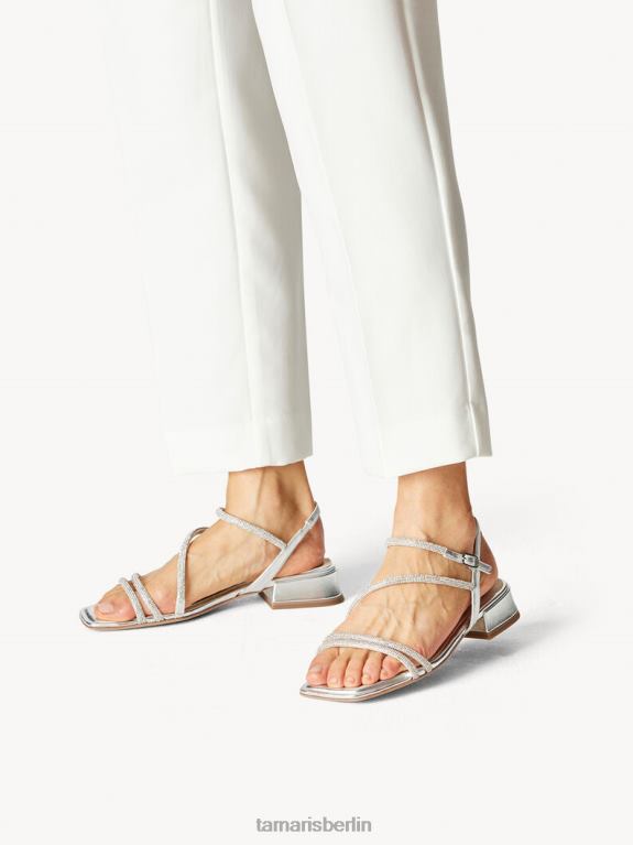 de Tamaris Frauen Sandale mit Absatz – Metallic/Silber 0LHV4685 Schuhe