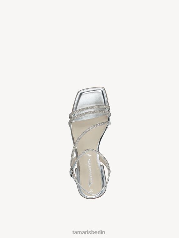 de Tamaris Frauen Sandale mit Absatz – Metallic/Silber 0LHV4685 Schuhe