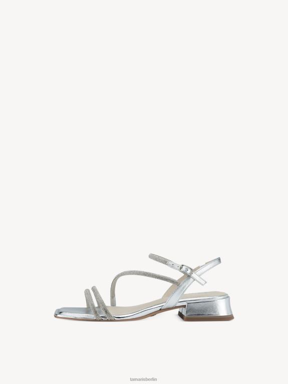 de Tamaris Frauen Sandale mit Absatz – Metallic/Silber 0LHV4685 Schuhe