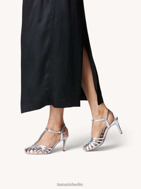 de Tamaris Frauen Sandale mit Absatz – Metallic/Silber 0LHV4840 Schuhe