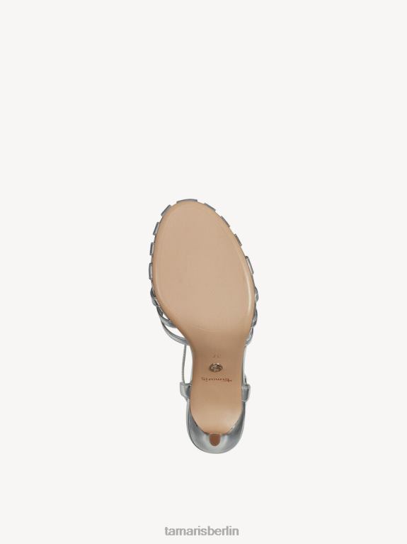 de Tamaris Frauen Sandale mit Absatz – Metallic/Silber 0LHV4840 Schuhe