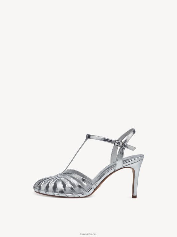 de Tamaris Frauen Sandale mit Absatz – Metallic/Silber 0LHV4840 Schuhe