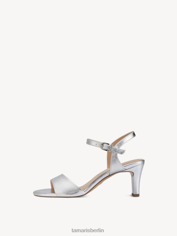 de Tamaris Frauen Sandale mit Absatz – Metallic/Silber 0LHV4946 Schuhe
