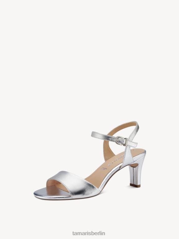 de Tamaris Frauen Sandale mit Absatz – Metallic/Silber 0LHV4946 Schuhe