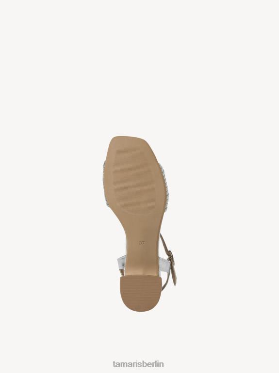 de Tamaris Frauen Sandale mit Absatz – Metallic/Silbermetallic. 0LHV4544 Schuhe