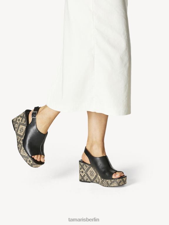 de Tamaris Frauen Sandale mit Absatz - Schwarz 0LHV41040 Schuhe