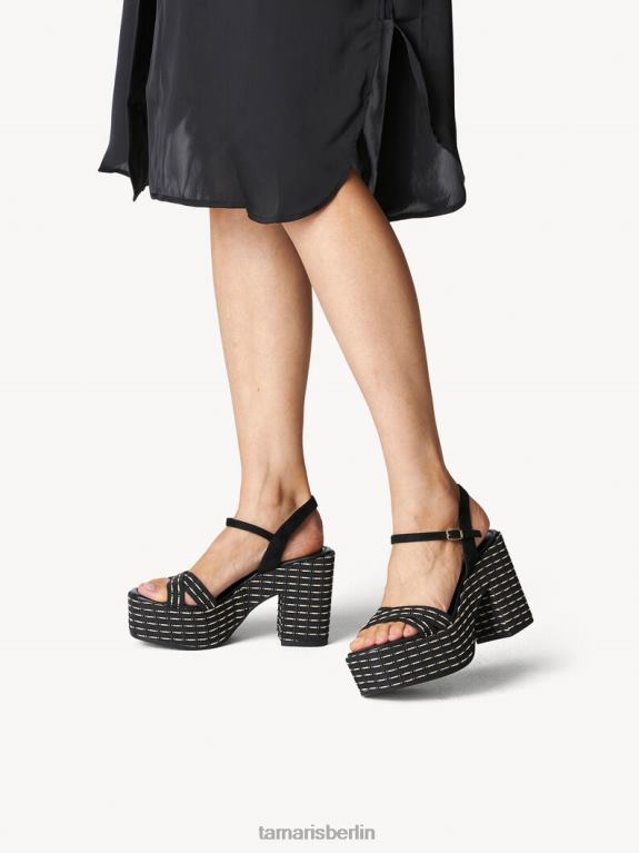 de Tamaris Frauen Sandale mit Absatz - Schwarz 0LHV4129 Schuhe