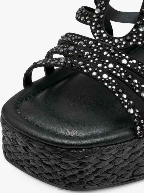 de Tamaris Frauen Sandale mit Absatz - Schwarz 0LHV4161 Schuhe