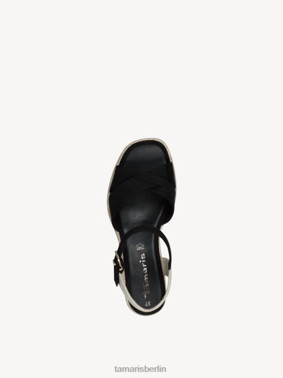 de Tamaris Frauen Sandale mit Absatz - Schwarz 0LHV4571 Schuhe