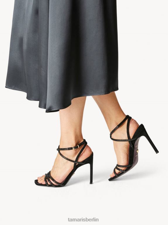 de Tamaris Frauen Sandale mit Absatz – Schwarz/Schwarzer Kristall 0LHV41474 Schuhe