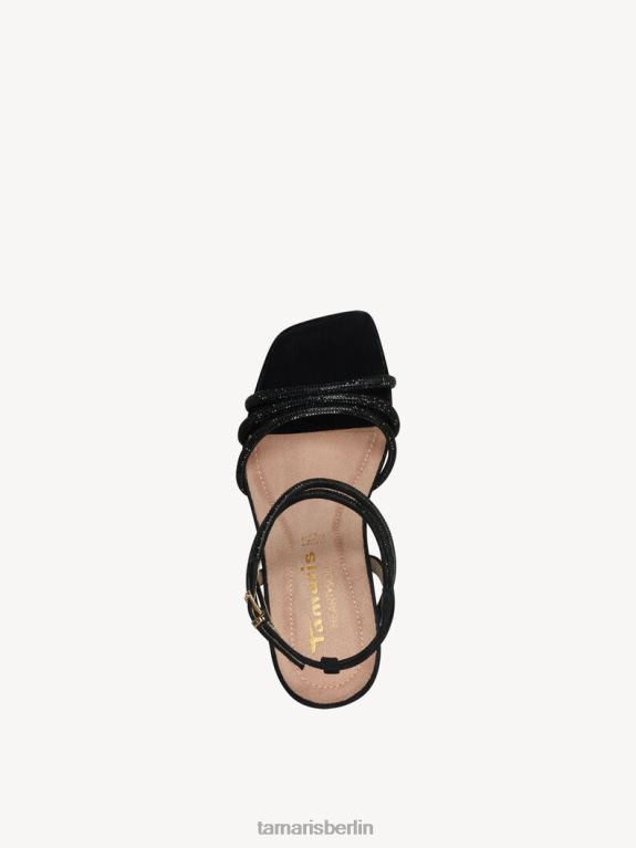 de Tamaris Frauen Sandale mit Absatz – Schwarz/Schwarzer Kristall 0LHV41474 Schuhe
