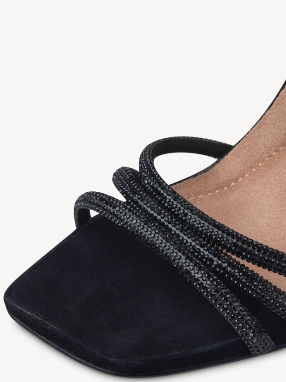 de Tamaris Frauen Sandale mit Absatz – Schwarz/Schwarzer Kristall 0LHV41474 Schuhe
