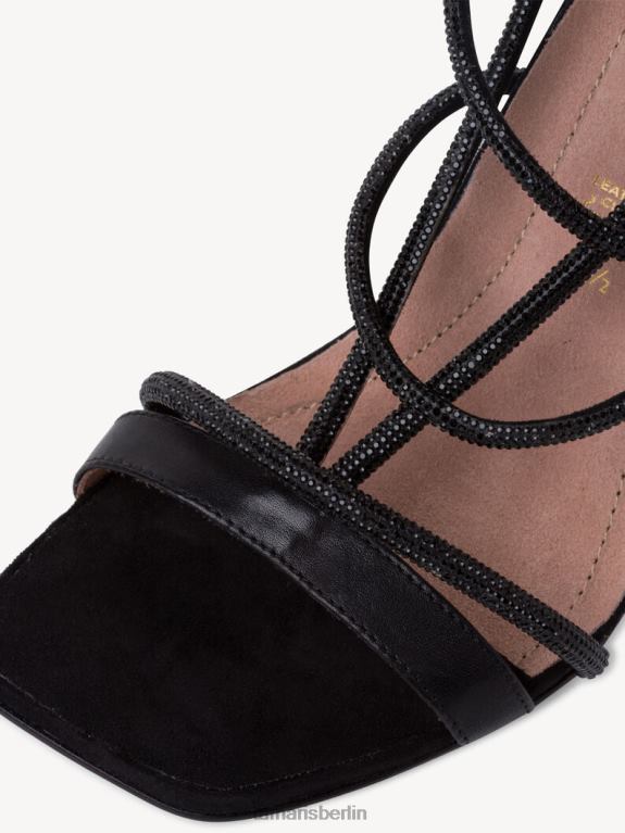 de Tamaris Frauen Sandale mit Absatz – Schwarz/Schwarzer Kristall 0LHV42239 Schuhe