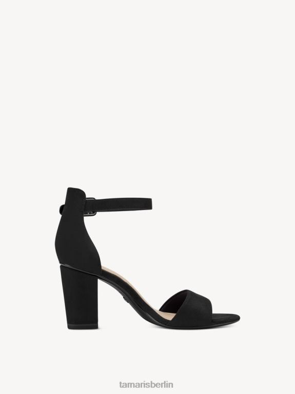 de Tamaris Frauen Sandale mit Absatz – Schwarz/Schwarzes Wildleder 0LHV4490 Schuhe