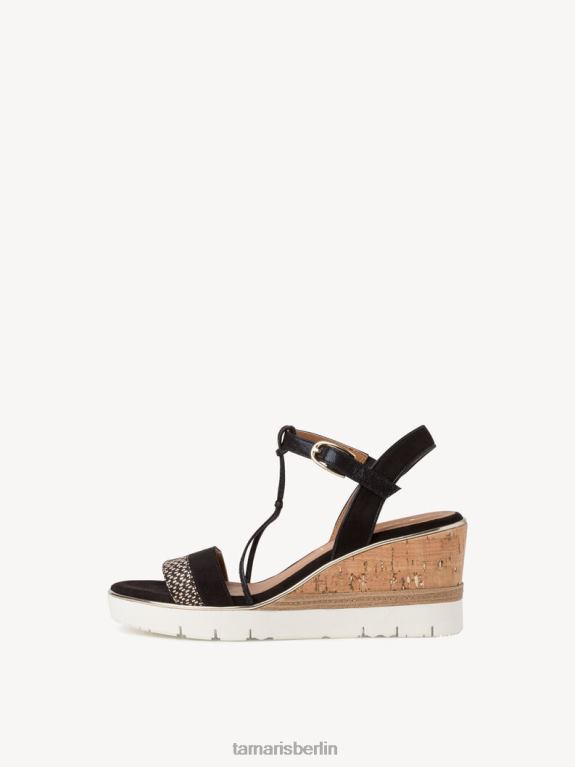 de Tamaris Frauen Sandale mit Absatz – Schwarz/Schwarzkamm 0LHV41900 Schuhe