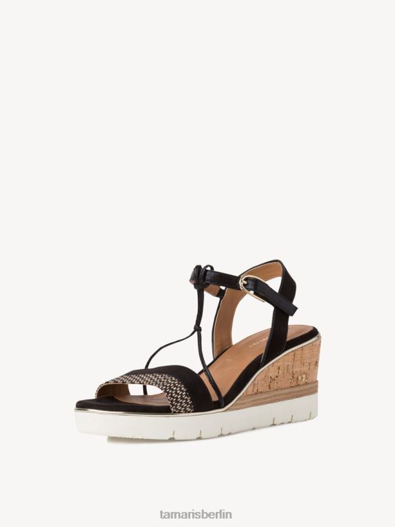 de Tamaris Frauen Sandale mit Absatz – Schwarz/Schwarzkamm 0LHV41900 Schuhe