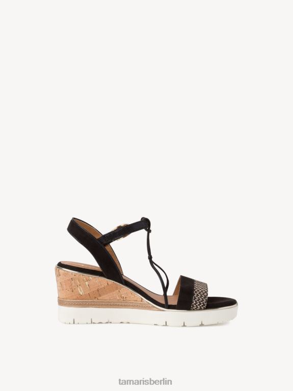 de Tamaris Frauen Sandale mit Absatz – Schwarz/Schwarzkamm 0LHV41900 Schuhe