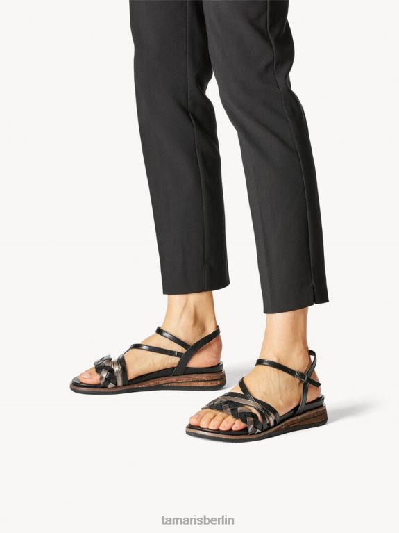 de Tamaris Frauen Sandale mit Absatz – Schwarz/Schwarzkamm 0LHV4538 Schuhe