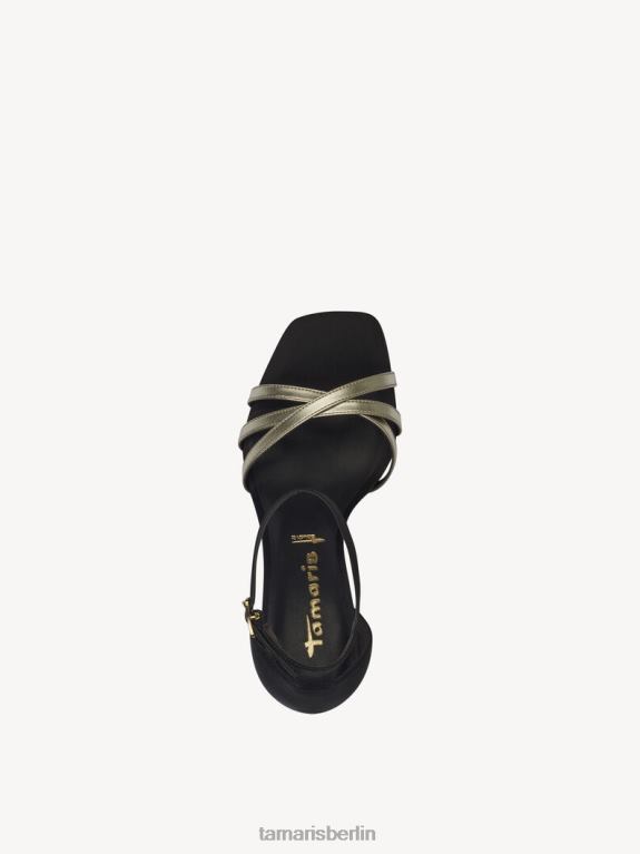 de Tamaris Frauen Sandale mit Absatz – Schwarz/Schwarzkamm 0LHV4678 Schuhe