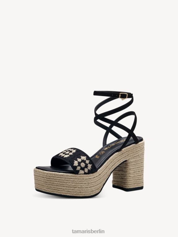 de Tamaris Frauen Sandale mit Absatz – Schwarz/Schwarzkamm 0LHV467 Schuhe