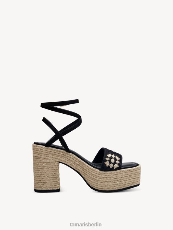 de Tamaris Frauen Sandale mit Absatz – Schwarz/Schwarzkamm 0LHV467 Schuhe