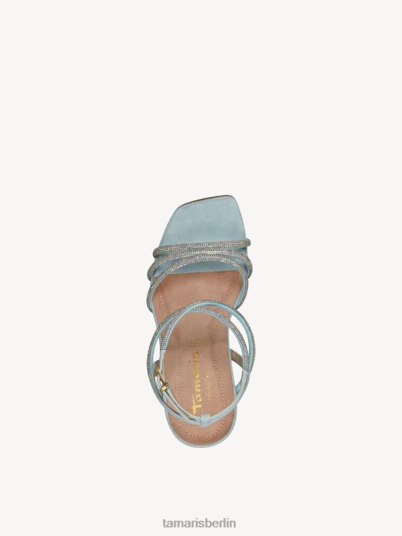 de Tamaris Frauen Sandale mit Absatz – blau/hellblauer Kristall 0LHV41047 Schuhe