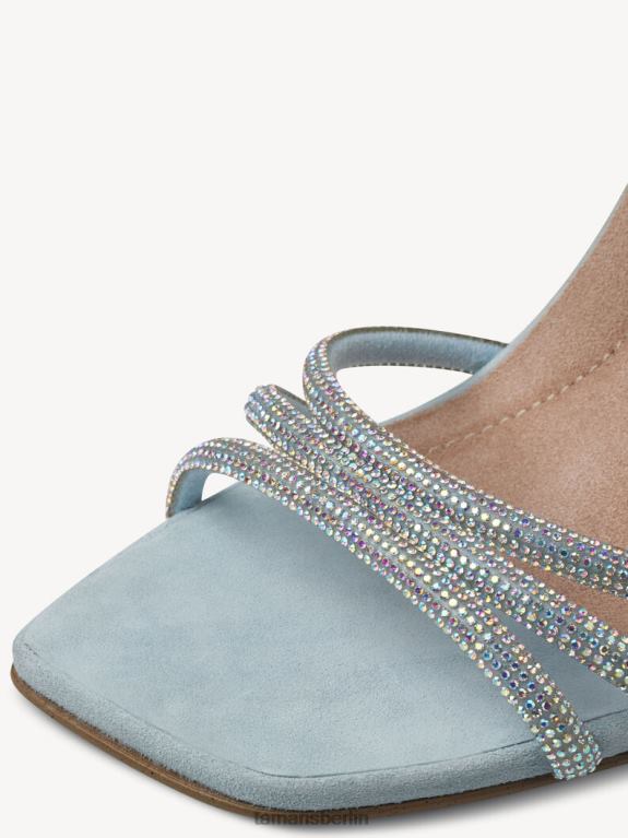 de Tamaris Frauen Sandale mit Absatz – blau/hellblauer Kristall 0LHV41047 Schuhe