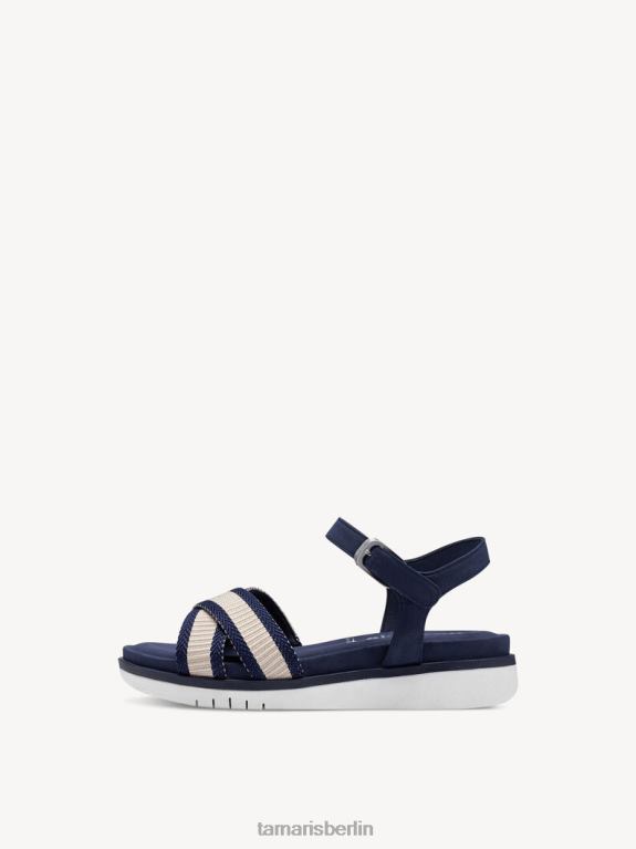 de Tamaris Frauen Sandale mit Absatz – blau/marinefarbener Kamm 0LHV4710 Schuhe