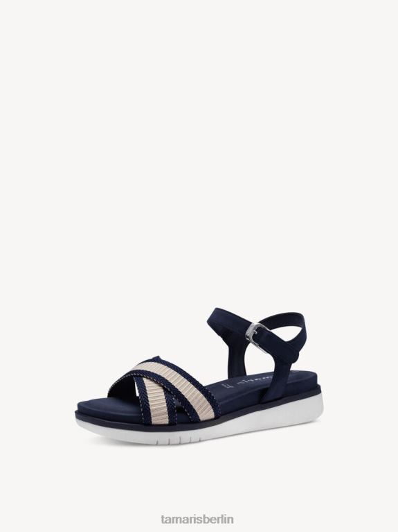 de Tamaris Frauen Sandale mit Absatz – blau/marinefarbener Kamm 0LHV4710 Schuhe
