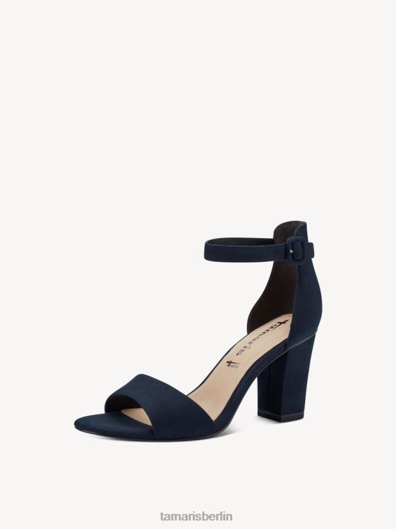 de Tamaris Frauen Sandale mit Absatz – blaues/marineblaues Wildleder 0LHV4773 Schuhe