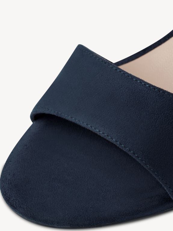 de Tamaris Frauen Sandale mit Absatz – blaues/marineblaues Wildleder 0LHV4773 Schuhe