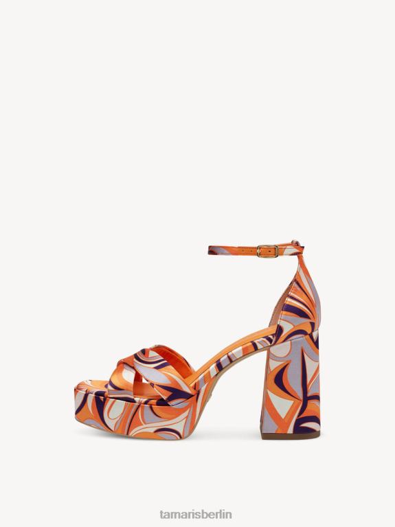 de Tamaris Frauen Sandale mit Absatz – orange/orangefarbener Kamm 0LHV41738 Schuhe