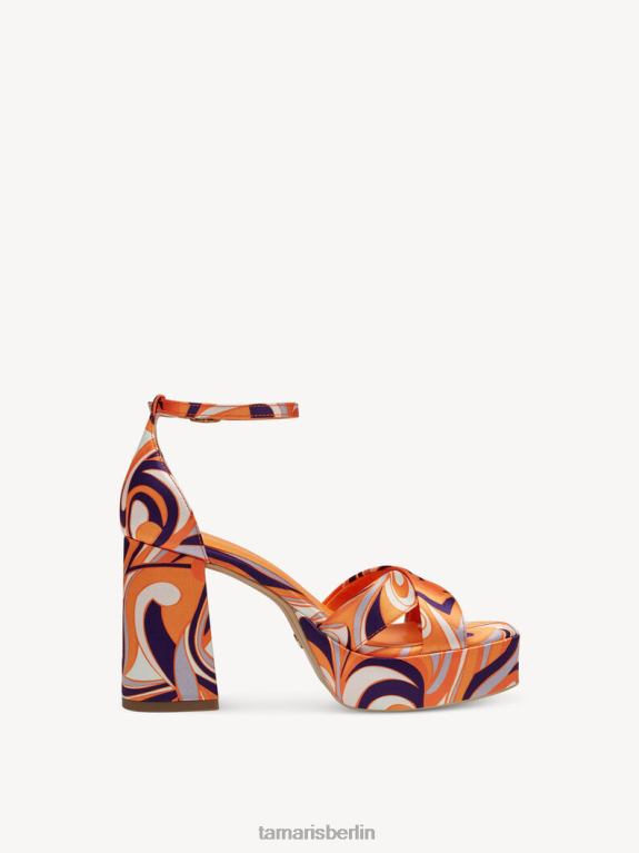 de Tamaris Frauen Sandale mit Absatz – orange/orangefarbener Kamm 0LHV41738 Schuhe
