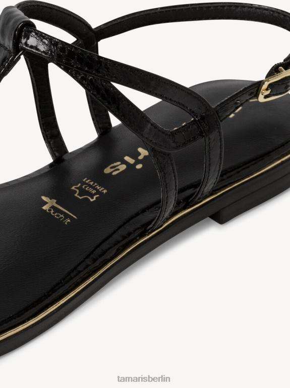 de Tamaris Frauen Sandale - schwarz/schwarze Struktur. 0LHV4775 Schuhe