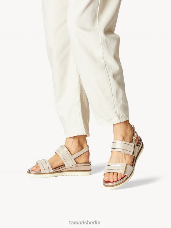 de Tamaris Frauen Sandalette – Beige/Champagner-Wildleder 0LHV4149 Schuhe