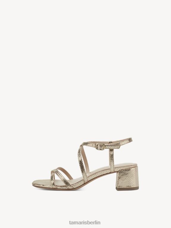 de Tamaris Frauen Sandalette - Gelb/Lt.gold struc. 0LHV4943 Schuhe
