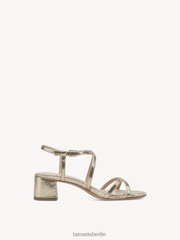 de Tamaris Frauen Sandalette - Gelb/Lt.gold struc. 0LHV4943 Schuhe