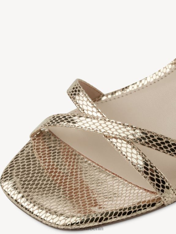 de Tamaris Frauen Sandalette - Gelb/Lt.gold struc. 0LHV4943 Schuhe