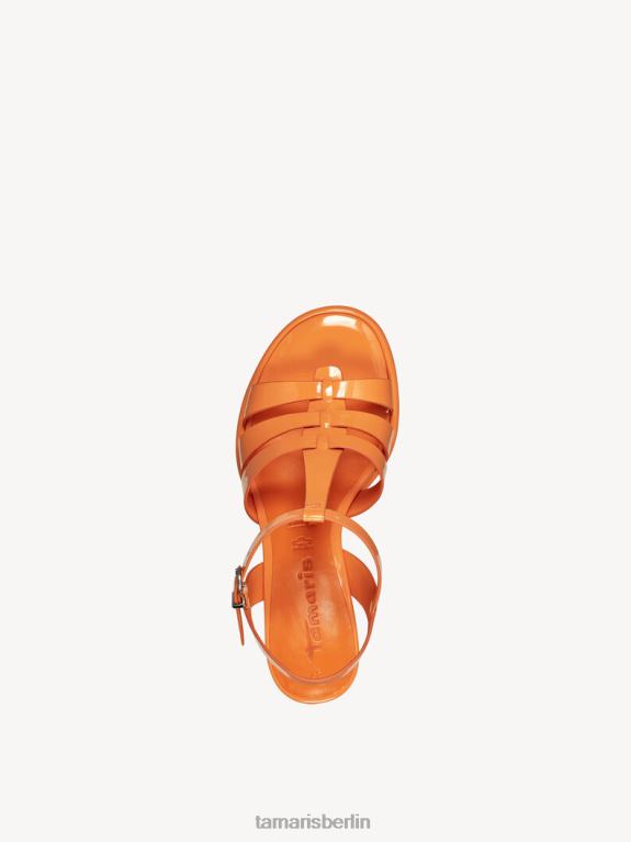 de Tamaris Frauen Sandalette – Orange/Orange Lack 0LHV4101 Schuhe