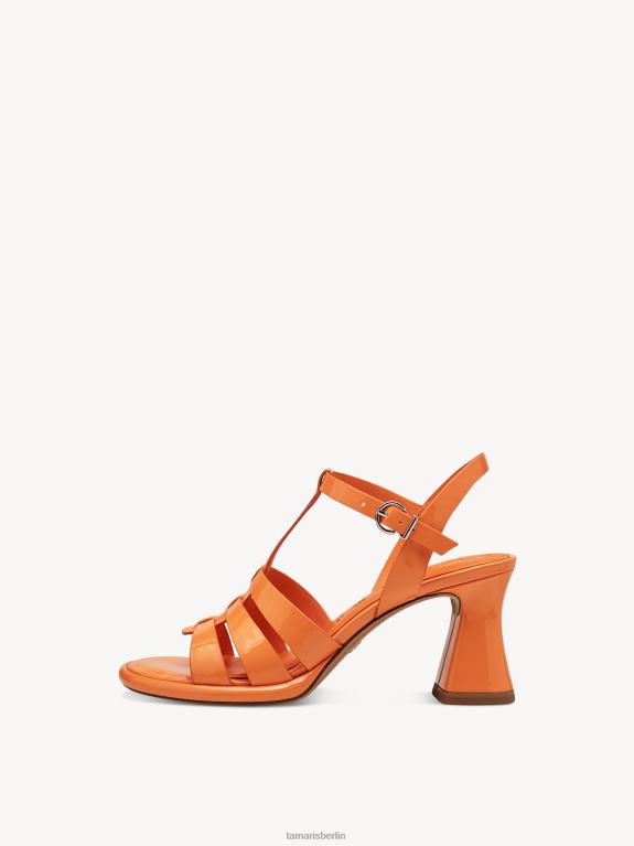 de Tamaris Frauen Sandalette – Orange/Orange Lack 0LHV4101 Schuhe